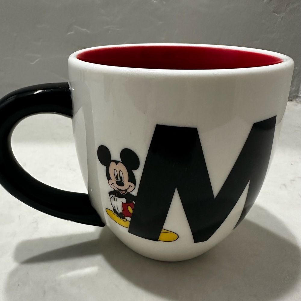 Disney Parks Mickey Mug Black White Authentic